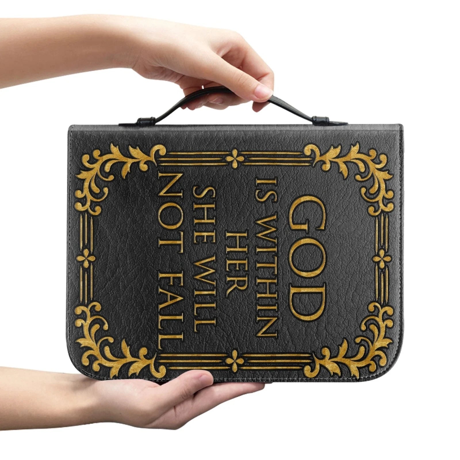 Large Floral Bible Cover Carrying Case | Christ & Cross ™