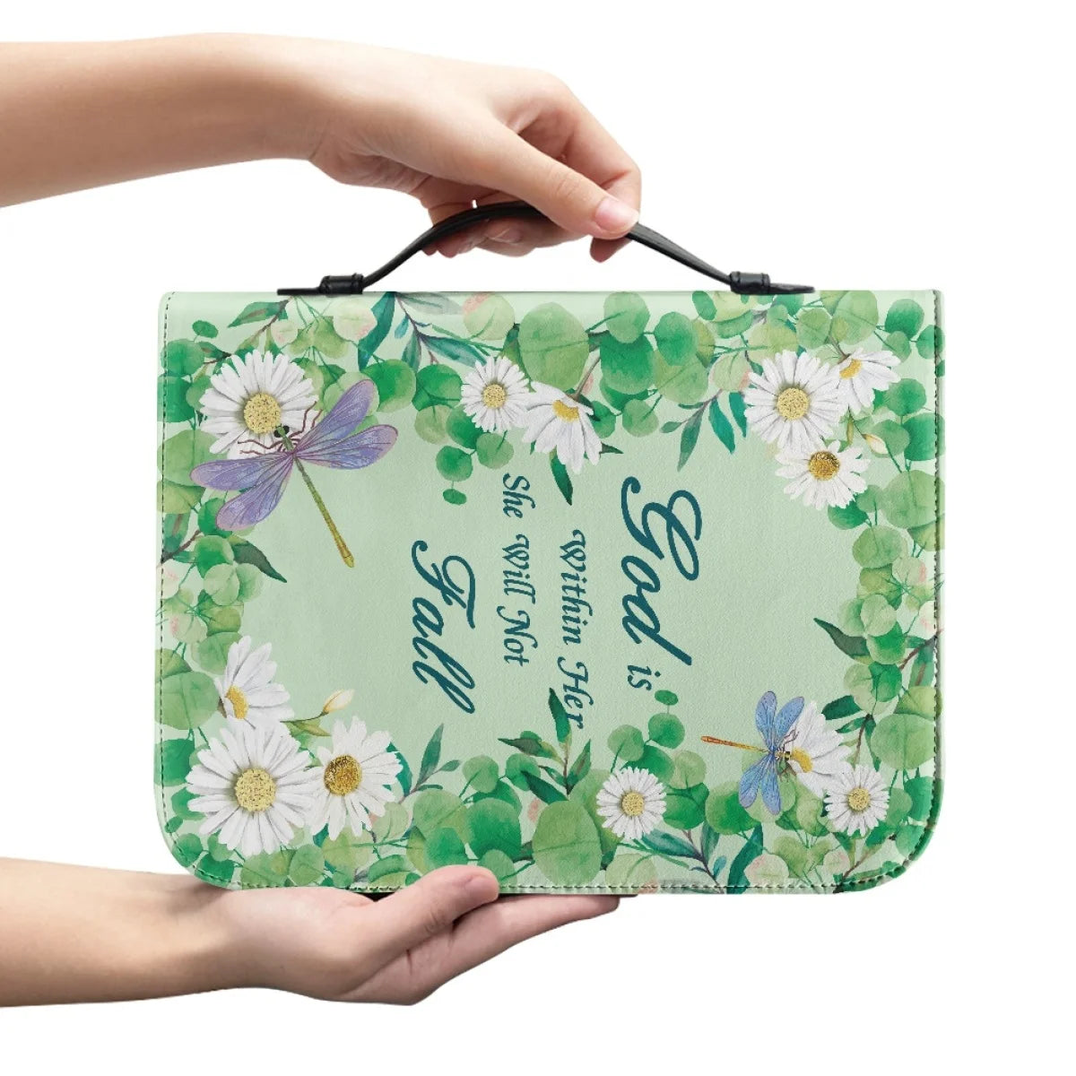 Large Floral Bible Cover Carrying Case | Christ & Cross ™