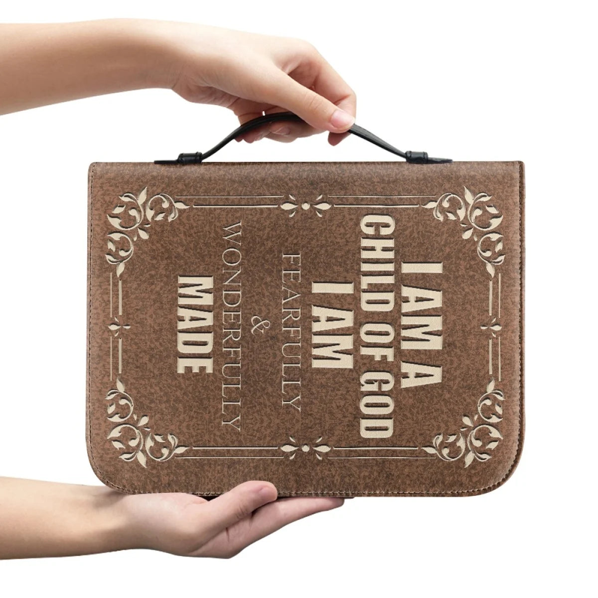 Large Floral Bible Cover Carrying Case | Christ & Cross ™