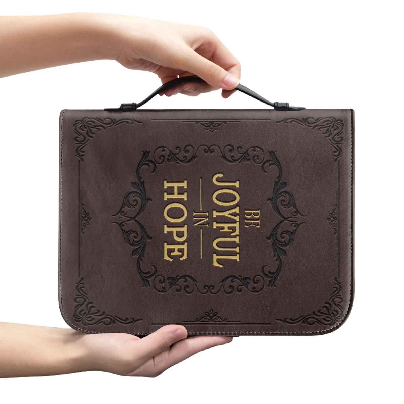 Large Floral Bible Cover Carrying Case | Christ & Cross ™