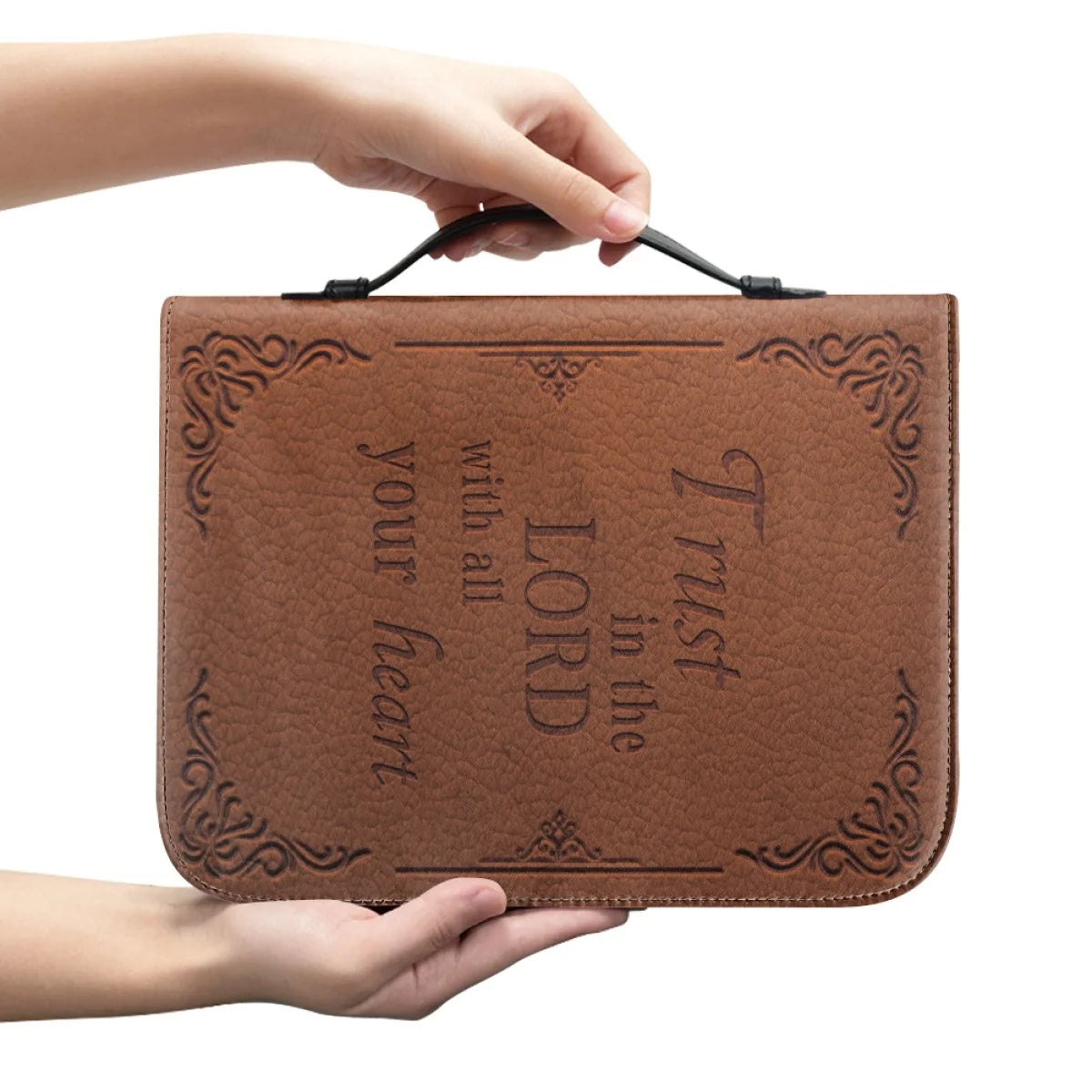 Large Floral Bible Cover Carrying Case | Christ & Cross ™