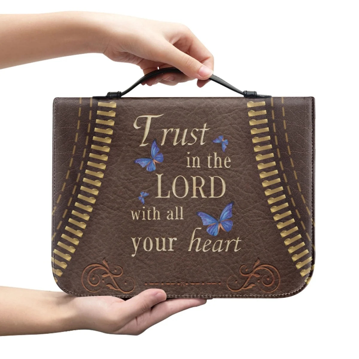 Large Floral Bible Cover Carrying Case | Christ & Cross ™