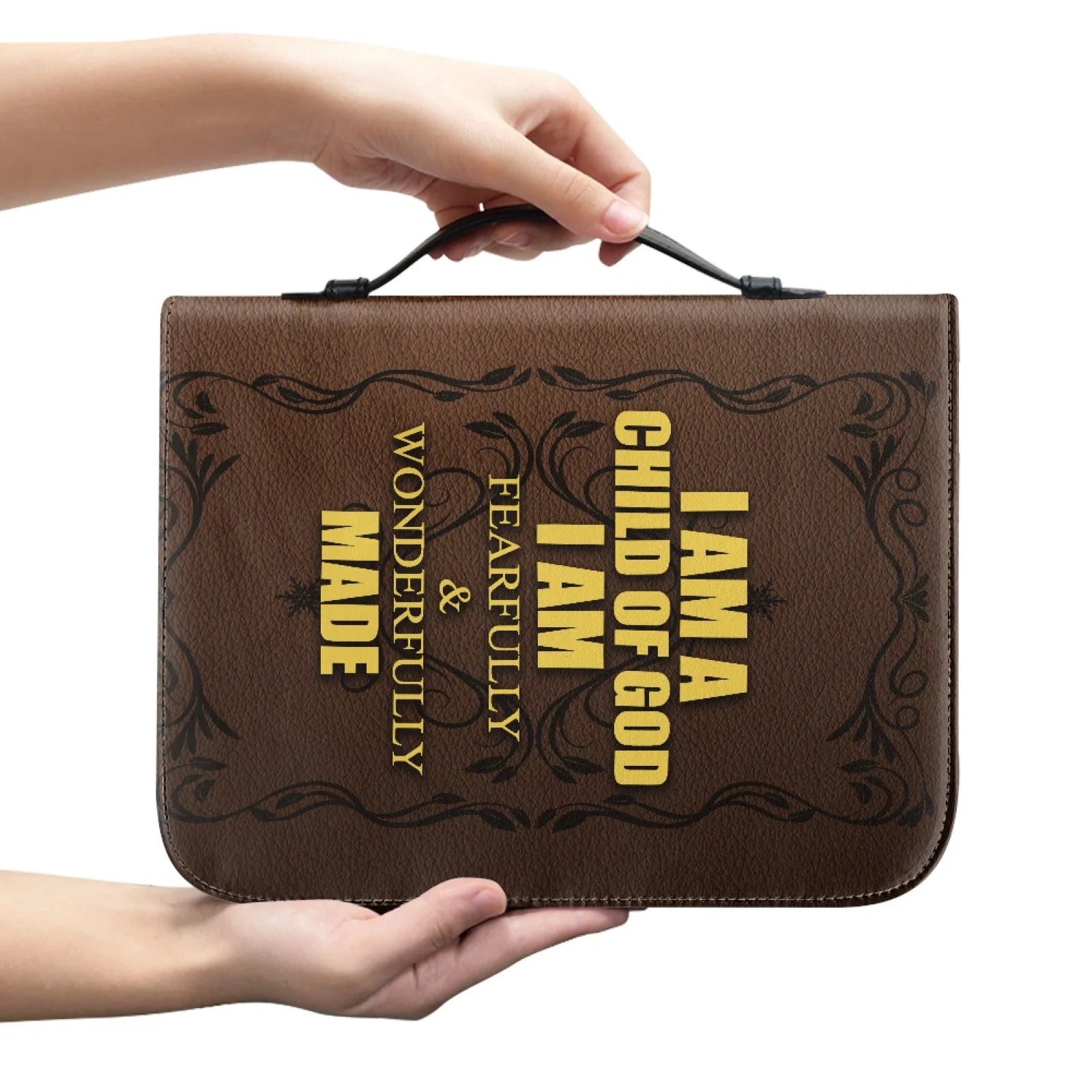 Large Floral Bible Cover Carrying Case | Christ & Cross ™