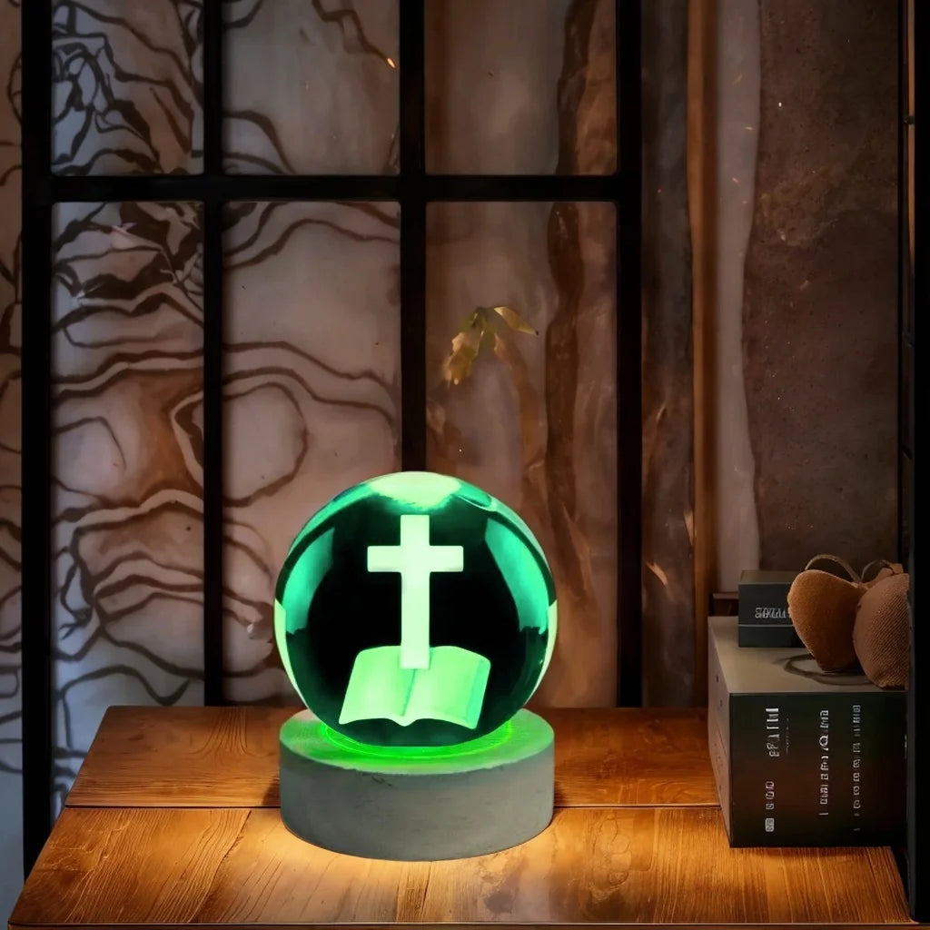 Blessed Holy Bible & Cross Orb | Christ & Cross ™