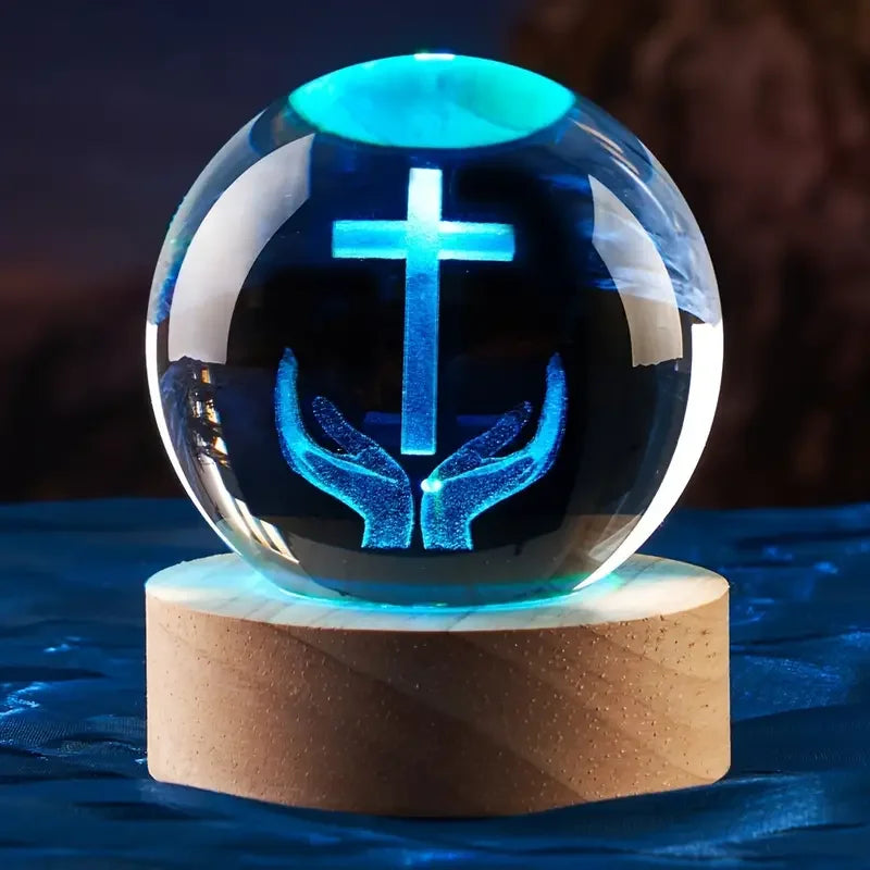 Hands Holding Holy Cross Orb | Christ & Cross ™