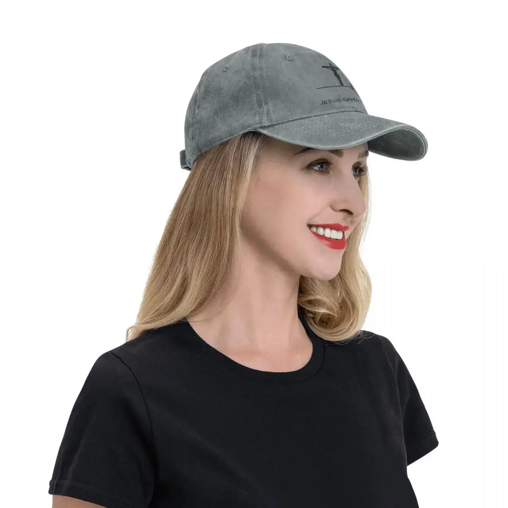 Jesus Saved My Life Christian Baseball Cap | Christ & Cross ™