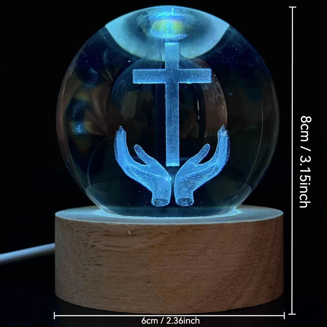 Hands Holding Holy Cross Orb | Christ & Cross ™