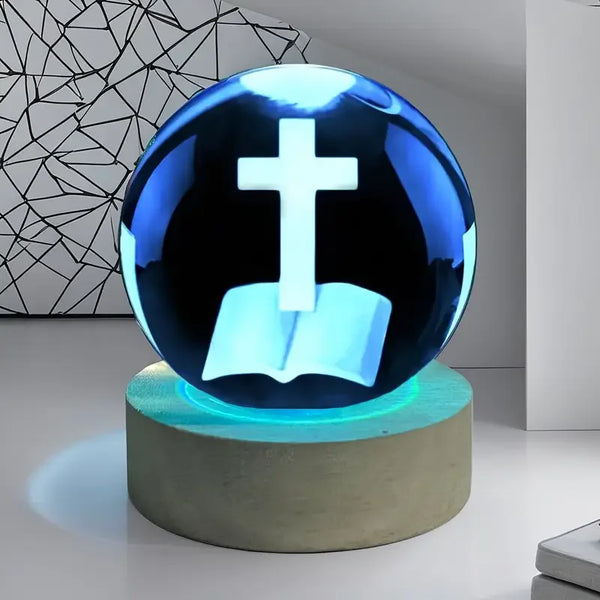 Blessed Holy Bible & Cross Orb | Christ & Cross ™