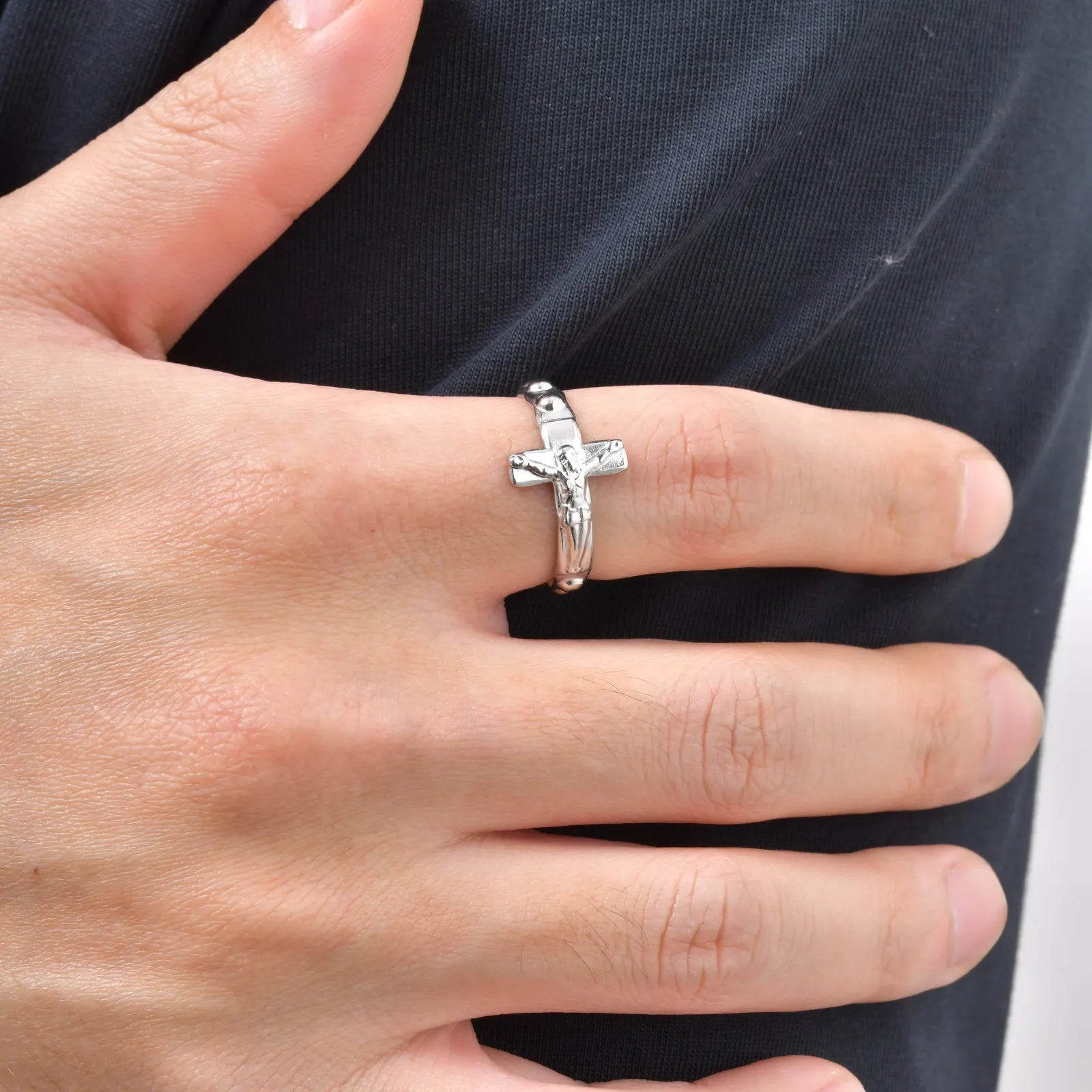 Jesus Cross Ring | Christ & Cross ™
