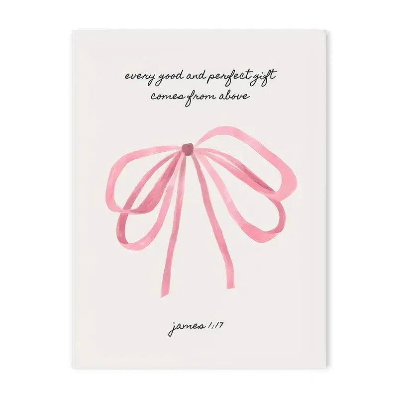 Pink Christian Bible Wall Art | Christ & Cross ™