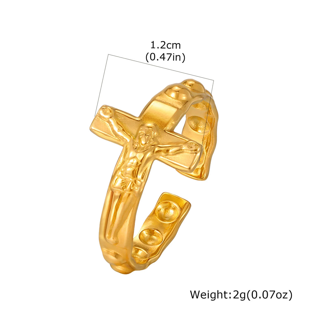 Jesus Cross Ring | Christ & Cross ™