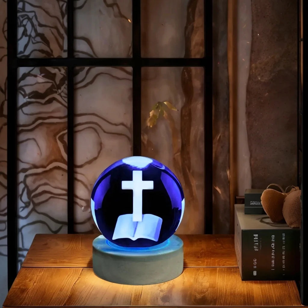 Blessed Holy Bible & Cross Orb | Christ & Cross ™
