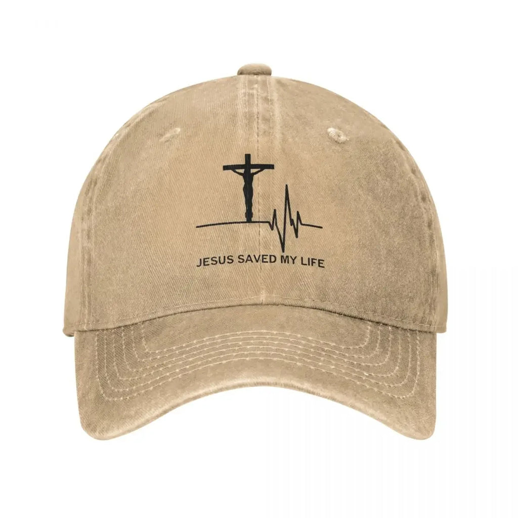 Jesus Saved My Life Christian Baseball Cap | Christ & Cross ™