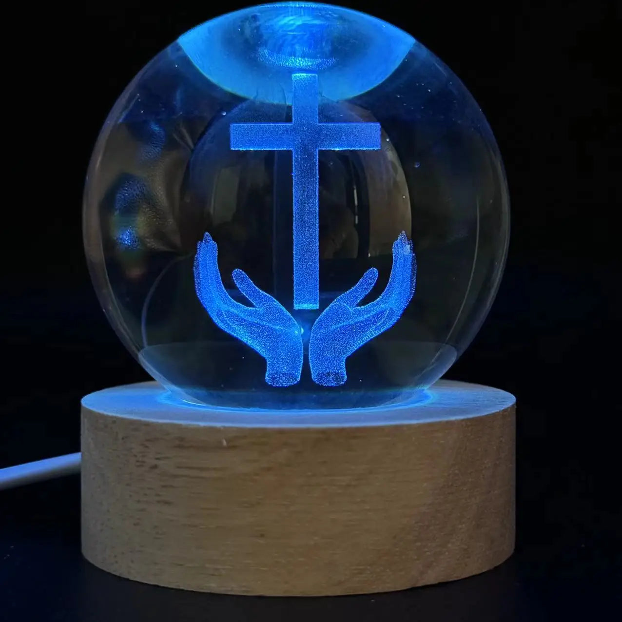Hands Holding Holy Cross Orb | Christ & Cross ™