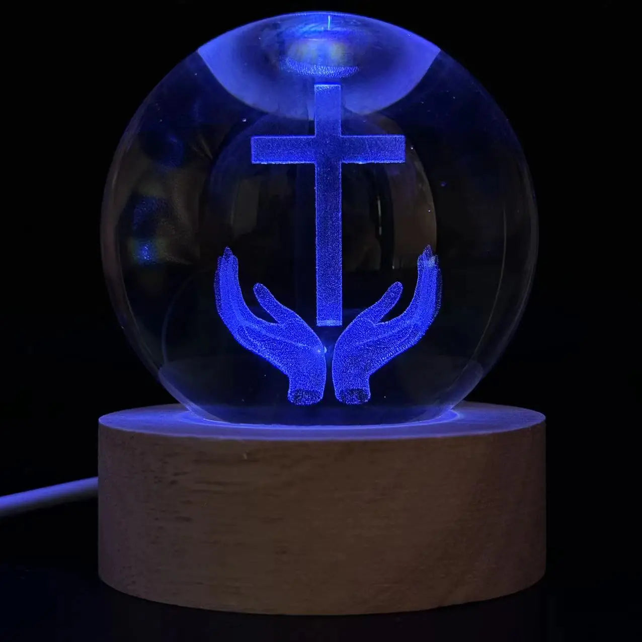 Hands Holding Holy Cross Orb | Christ & Cross ™