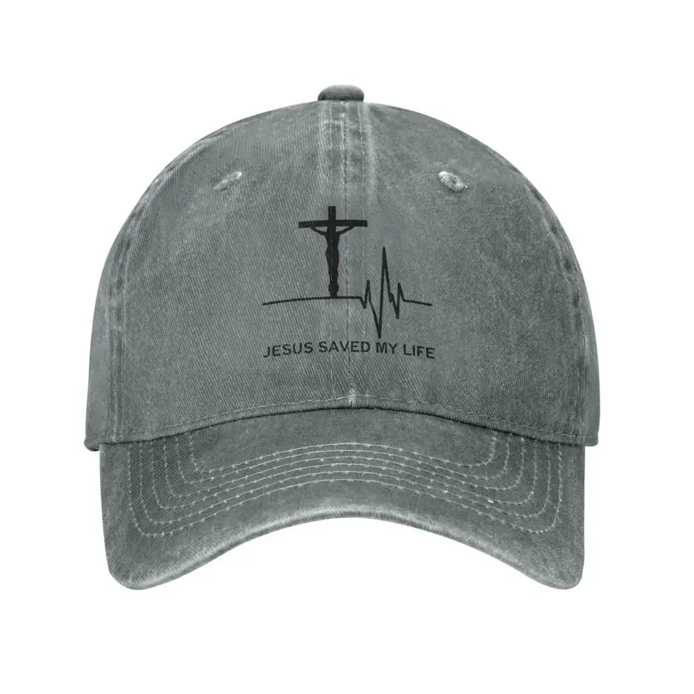 Jesus Saved My Life Christian Baseball Cap | Christ & Cross ™