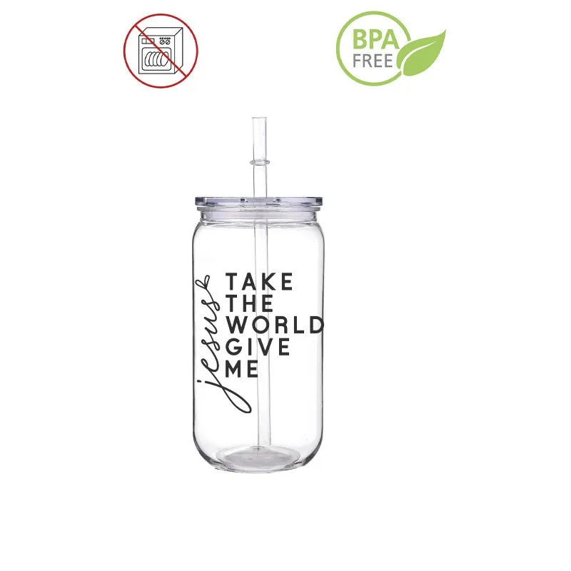 Faith & Prayer 16 oz Straw Cup | Christ Cross ™