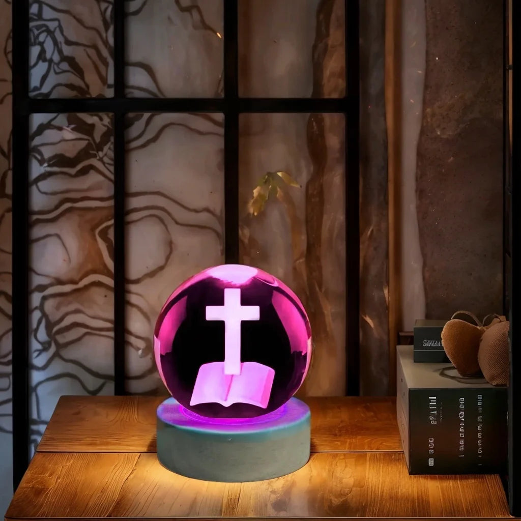 Blessed Holy Bible & Cross Orb | Christ & Cross ™