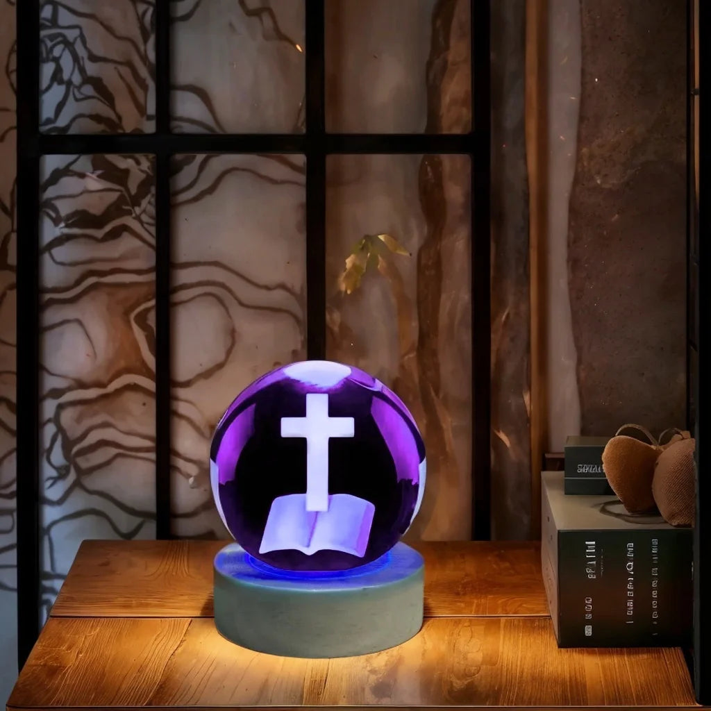 Blessed Holy Bible & Cross Orb | Christ & Cross ™
