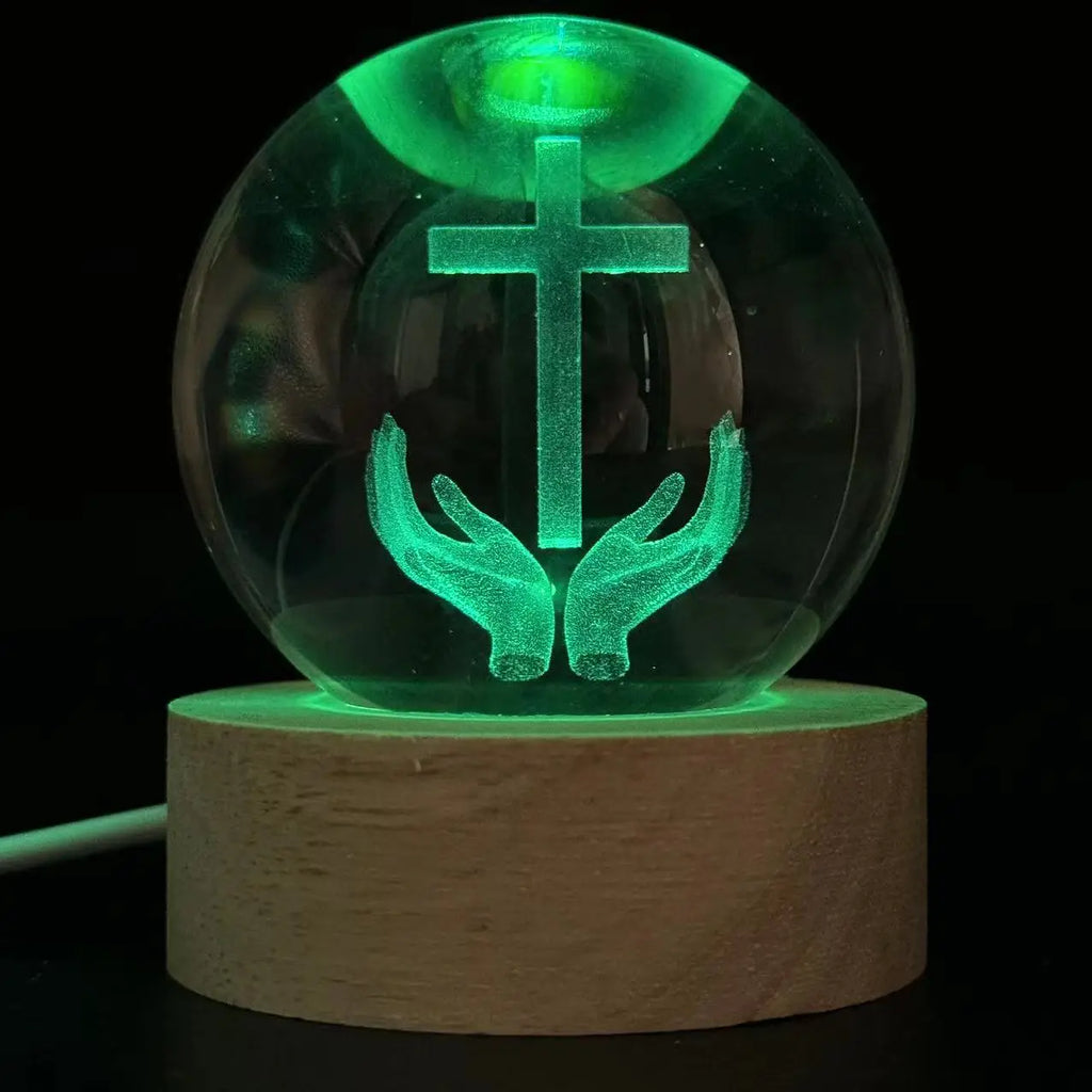 Hands Holding Holy Cross Orb | Christ & Cross ™